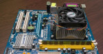 Základná doska Gigabyte GA-M61PME-S2 s CPU, RAM a zvukovou kartou SB – fotka 2